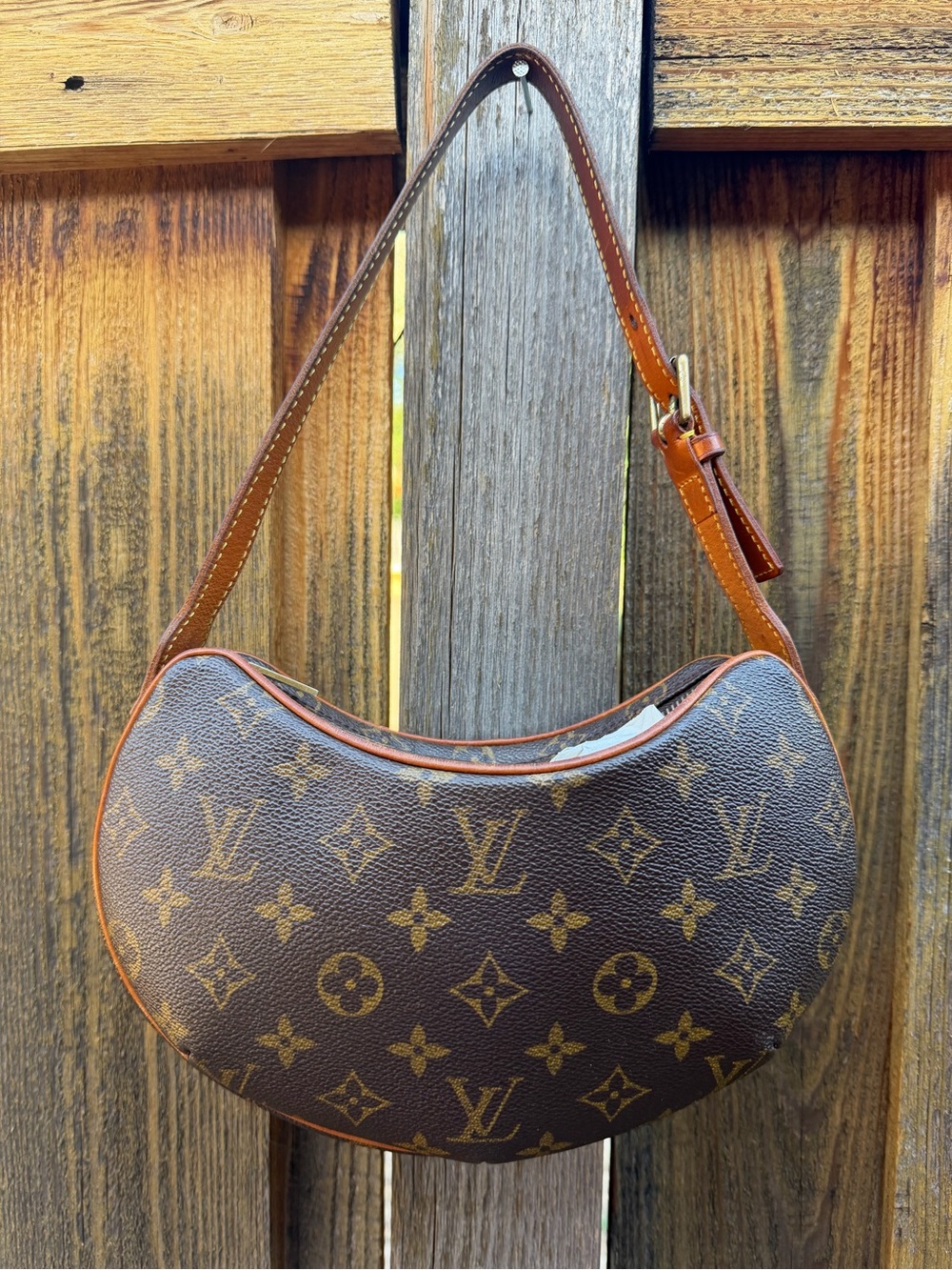 Authentic Vintage Louis Vuitton Monogram Crescent Shoulder Bag